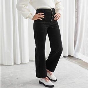 & Other Stories Organic Cotton Workwear Trousers